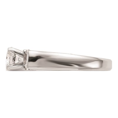 14K White Gold 3-Stone Engagement Ring Mounting – view 4
