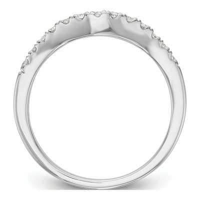 14K White Gold 1/3 ct tw Lab-Grown Diamond Wedding Band – view 3