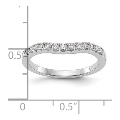 14K White Gold 1/3 ct tw Lab-Grown Diamond Wedding Band – view 4