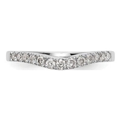 14K White Gold 1/3 ct tw Lab-Grown Diamond Wedding Band – view 6