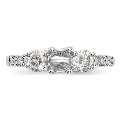 14K White Gold 1 1/5 ct tw Lab-Grown Diamond 3-Stone Engagement Ring – view 6