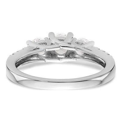 14K White Gold 1 1/5 ct tw Lab-Grown Diamond 3-Stone Engagement Ring – view 8