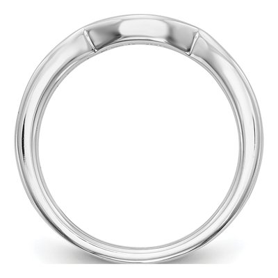 14K White Gold 1/5 ct tw Lab-Grown Diamond Wedding Band – view 3