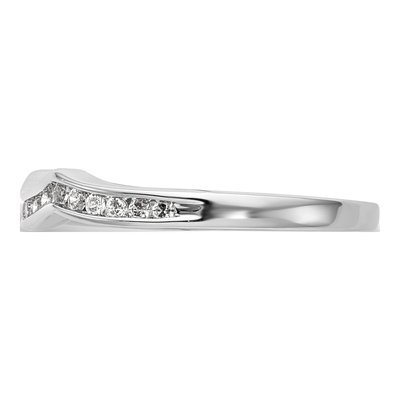 14K White Gold 1/5 ct tw Lab-Grown Diamond Wedding Band – view 5