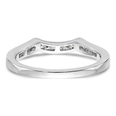 14K White Gold 1/5 ct tw Lab-Grown Diamond Wedding Band – view 7