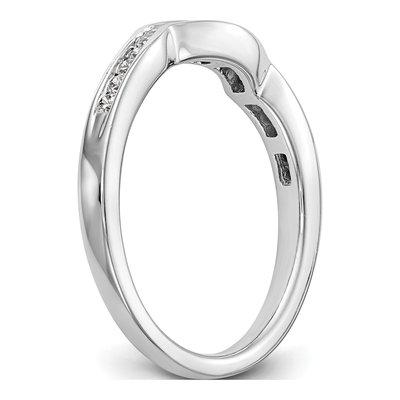 14K White Gold 1/5 ct tw Lab-Grown Diamond Wedding Band – view 8