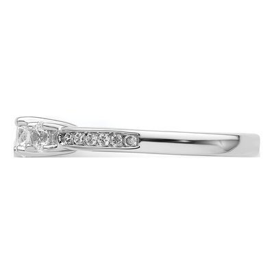 14K White Gold Diamond Engagement Ring Semi-Mount – view 4