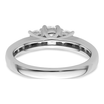 14K White Gold Diamond Engagement Ring Semi-Mount – view 6