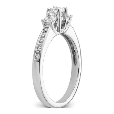 14K White Gold Diamond Engagement Ring Semi-Mount – view 7