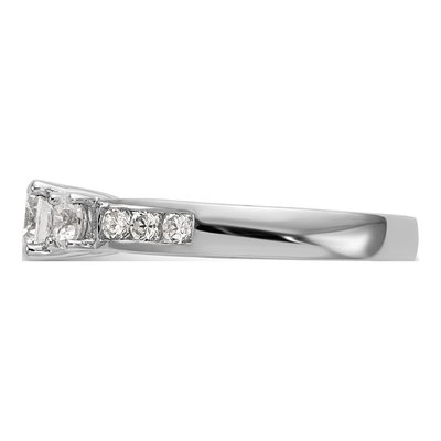 14K White Gold 1 ct tw Lab-Grown Diamond 3-Stone Engagement Ring – view 4