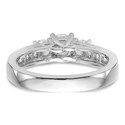 14K White Gold 1 ct tw Lab-Grown Diamond 3-Stone Engagement Ring – view 8