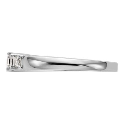 14K White Gold 3-Stone Engagement Ring Mounting – view 4