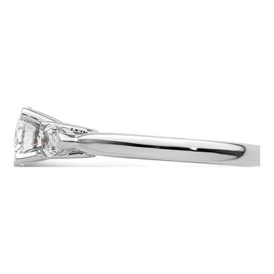14K White Gold Diamond Pear Engagement Engagement Ring Semi-Mount – view 4
