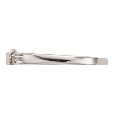 14K White Gold Baguette Diamond Wedding Band Mounting – view 4