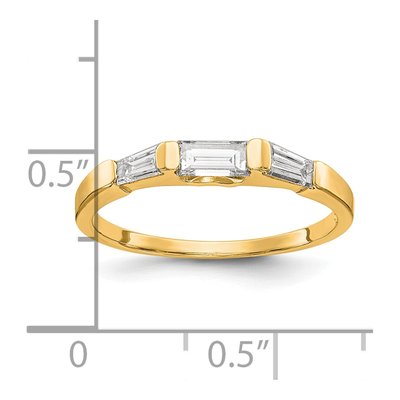 14K Yellow Gold 0.4 ct Diamond Wedding Band – view 7