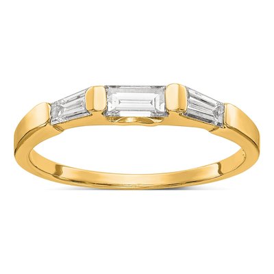 14K Yellow Gold 0.4 ct Diamond Wedding Band