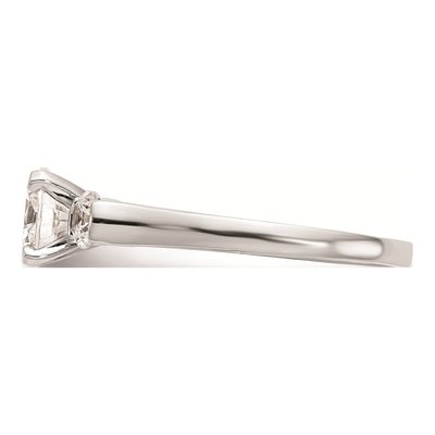 14K White Gold 3-Stone Engagement Ring Mounting – view 4