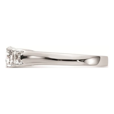14K White Gold 3-Stone Diamond Engagement Ring Mounting – view 4