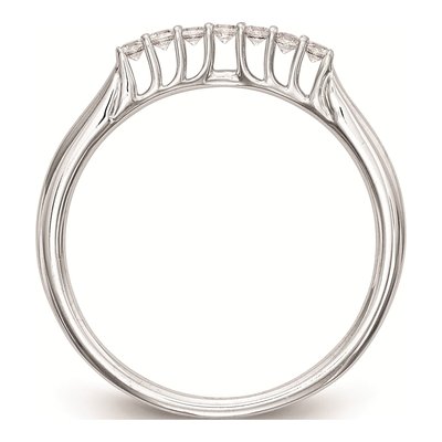 14K White Gold Diamond Wedding Band Mounting – view 2