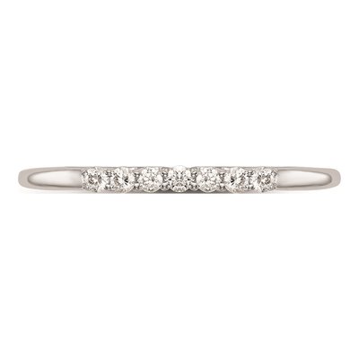 14K White Gold Diamond Wedding Band Mounting – view 4