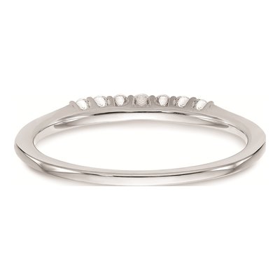 14K White Gold Diamond Wedding Band Mounting – view 5