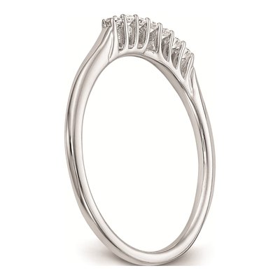 14K White Gold Diamond Wedding Band Mounting – view 6
