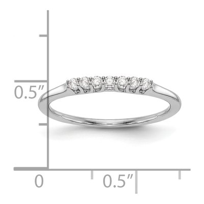 14K White Gold Diamond Wedding Band Mounting – view 7