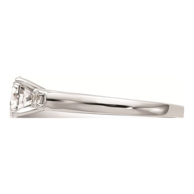 14K White Gold 3-Stone Engagement Ring Mounting – view 3