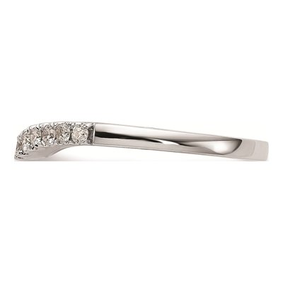 14K White Gold Diamond Wedding Band Mounting – view 3