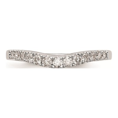 14K White Gold Diamond Wedding Band Mounting – view 4