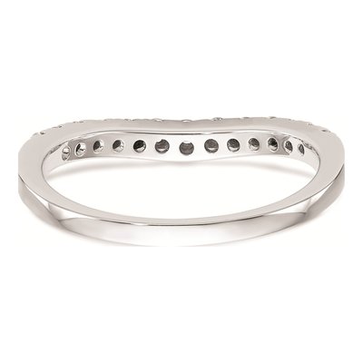 14K White Gold Diamond Wedding Band Mounting – view 5
