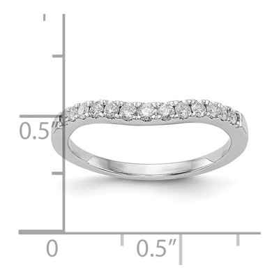 14K White Gold Diamond Wedding Band Mounting – view 7