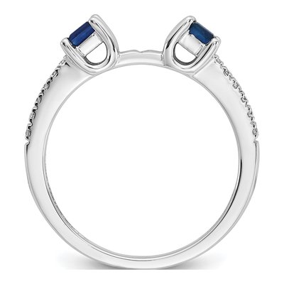 14K Rose Gold Sapphire Engagement Engagement Ring Semi-Mount – view 3