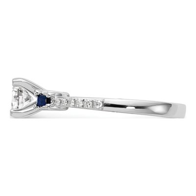 14K Rose Gold Sapphire Engagement Engagement Ring Semi-Mount – view 4