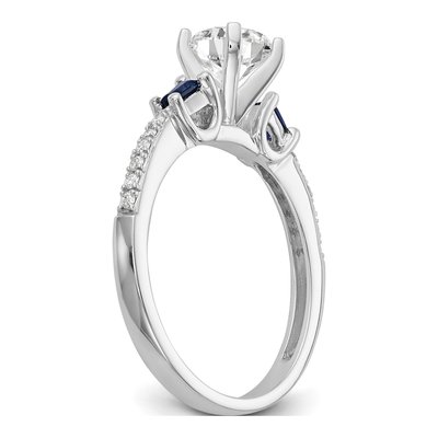14K Rose Gold Sapphire Engagement Engagement Ring Semi-Mount – view 7