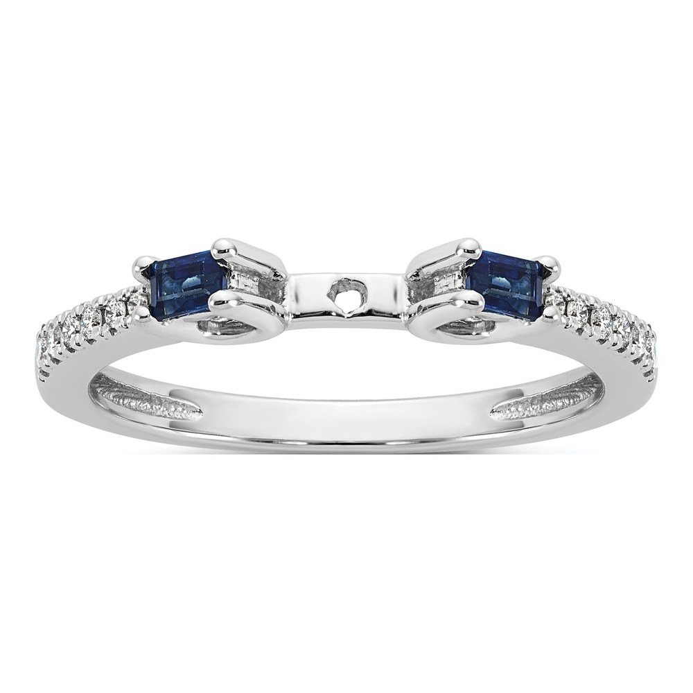14K Rose Gold Sapphire Engagement Engagement Ring Semi-Mount