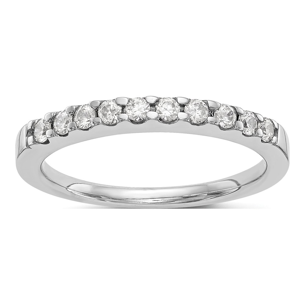 14K White Gold 1/3 ct tw Lab-Grown Diamond Wedding Band