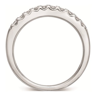 14K White Gold Diamond Wedding Band Mounting – view 3