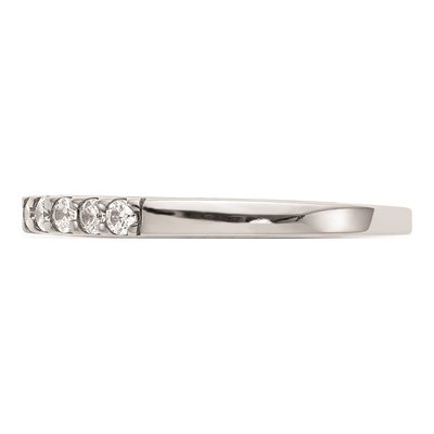 14K White Gold Diamond Wedding Band Mounting – view 4