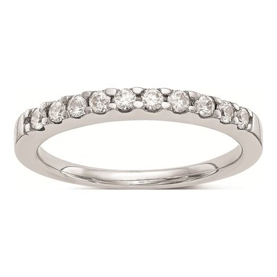 14K White Gold Diamond Wedding Band Mounting