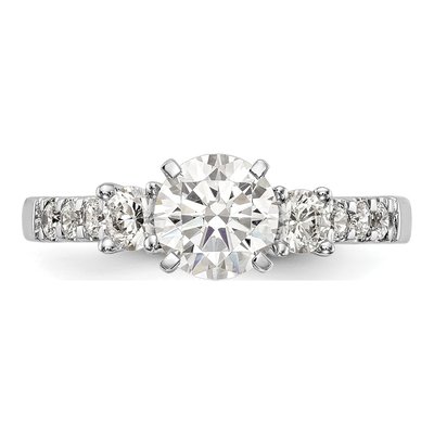 14K White Gold Lab-Grown Diamond Engagement Ring Semi-Mount – view 4