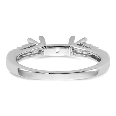 14K White Gold Lab-Grown Diamond Engagement Ring Semi-Mount – view 5