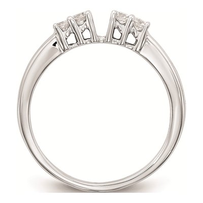 14K White Gold 5-Stone Engagement Ring Mounting – view 2