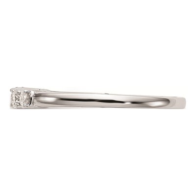14K White Gold 5-Stone Engagement Ring Mounting – view 3