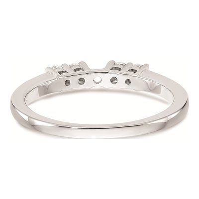 14K White Gold 5-Stone Engagement Ring Mounting – view 5
