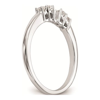 14K White Gold 5-Stone Engagement Ring Mounting – view 6