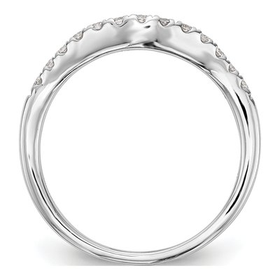 14K White Gold 1/3 ct tw Lab-Grown Diamond Wedding Band – view 2