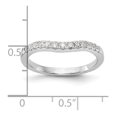 14K White Gold 1/3 ct tw Lab-Grown Diamond Wedding Band – view 3