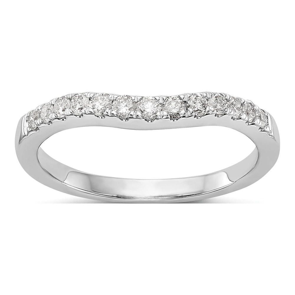 14K White Gold 1/3 ct tw Lab-Grown Diamond Wedding Band