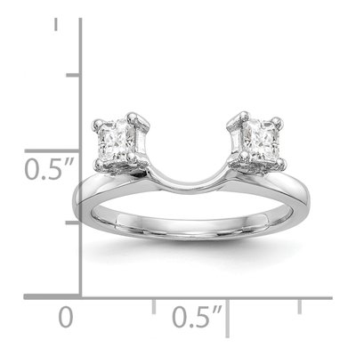 14K White Gold 0.34 ct tw Diamond Wrap Ring – view 3